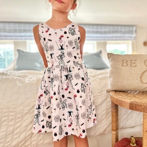 Girls Halloween Haunter Mansion Dress, Girls Disney Dress, Girls Halloween Disney Outfit, Disney World Dress Kids, Halloween Dress