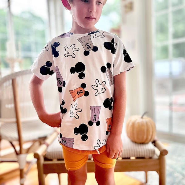 Disney-T-shirt korte broek Halloween voor kinderen, T-shirt Not So Scary Mouse, park Halloween-short voor kinderen, Park Vacation-T-shirt voor kinderen en baby
