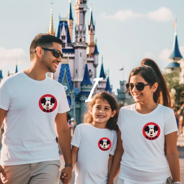 Aangepaste Mickey Mouse Club familienaam Tee, Magic Kingdom familie Tees, aangepaste familie Disney Tees, Disney vakantie Tee, familie-uitje Tee