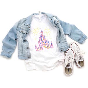 Castle Sketch Magic Kingdom Family t-shirt, Adult /Kids Magic Kingdom Disney Tee, Adult Disney Tee , Disney Vacation Family Trip Tees