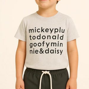 Girls Mouse Friends Tee Shorts Set, Disney Vacation Outfit, toddler baby Disney Outfit, Kids Mouse t-shirt, Girls Disney Set Outfit image 2