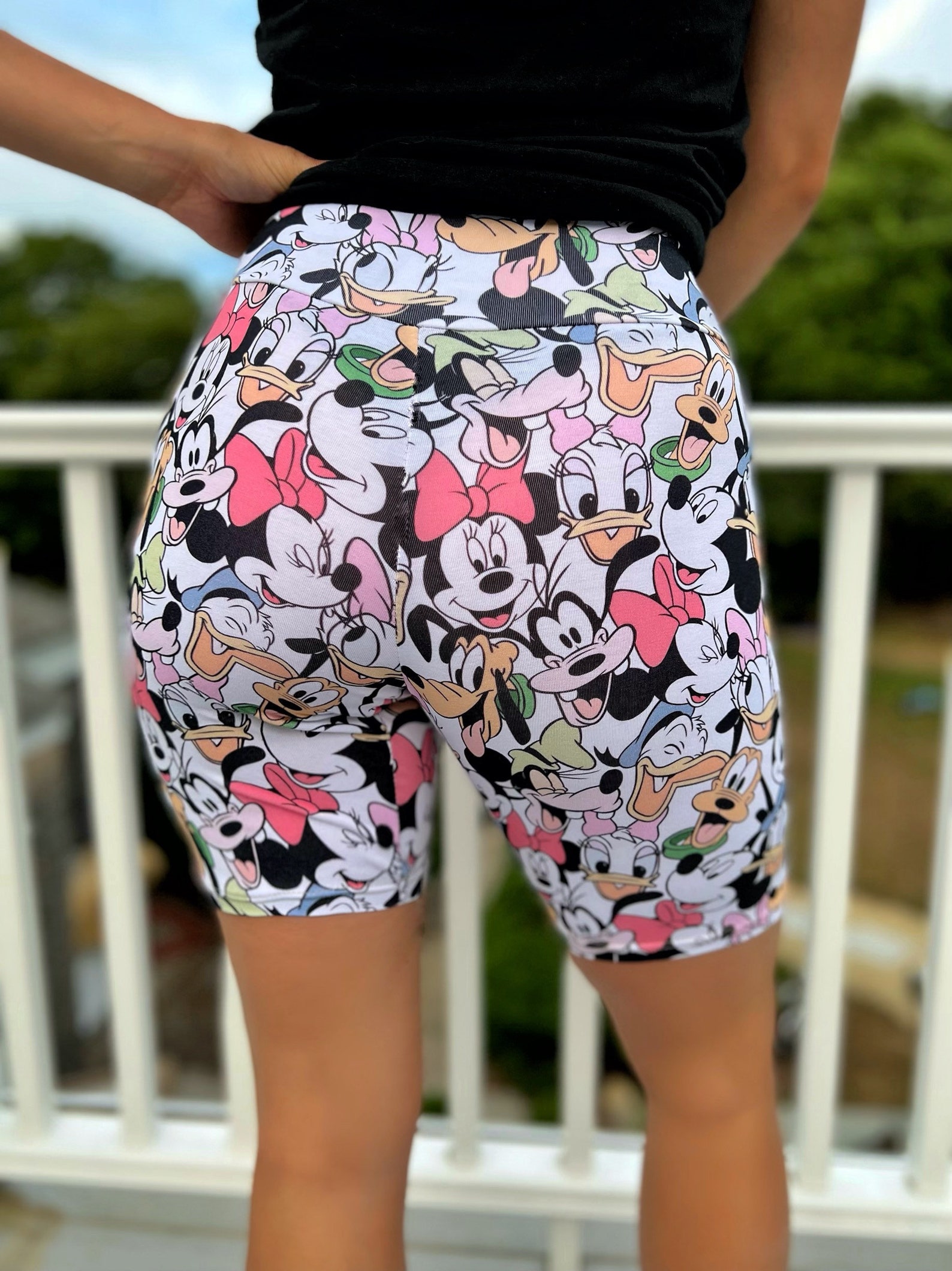 Womens Mickey Minnie & Friends Bike Shortsmickey Biker - Etsy