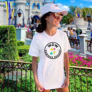 Custom Disney Family Tee, WDW Resort Mouse Tee, Magic Kingdom Family Tees, Custom Adult Disney, Disney Retro Neon Tee, Family Trip Tee