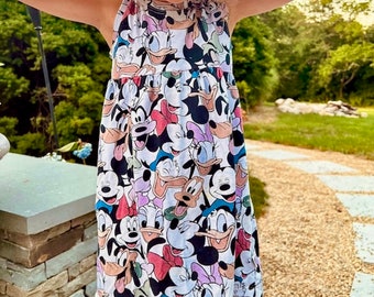 Girls Mickey & Friends Dress, Kids Disney Dress, Girls Disney Dress, Girls Minnie Dress, Kids Minnie Dress, Disney World Dress Kids