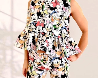 Girls Fab Five Tank, Kids Baby Mouse Friends Tee, Disney Vacation Tee for Kids, Disney Trip T-shirt, Girls Disney Shirt, Minnie Tank Top