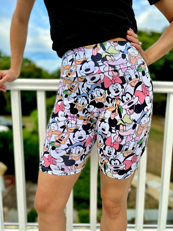 Womens Mickey Minnie & Friends Bike Shorts,mickey Biker Shorts