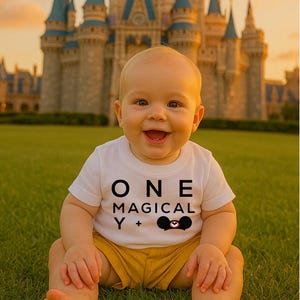 Une année magique Disney ensemble d'anniversaire, ensemble d'anniversaire de filles de Disney, ensemble de premier anniversaire de Disney, tenue d'anniversaire de Disney d'enfants, anniversaire de Disney