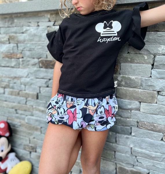 Custom Minnie Name T-shirt ,girls Disney Set Shorts Tee,disney Vacation Tee  Kids & Baby Disney Outfit,kids Mickey Tshirt,girls Disney Outfit -   Ireland