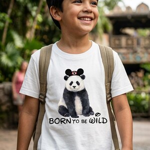 Kids Animal Kingdom Shirt | Born to Be Wild Tee | Disney Safari Outfit for Kids | Toddler & Boys Disney Trip Shirt image 2