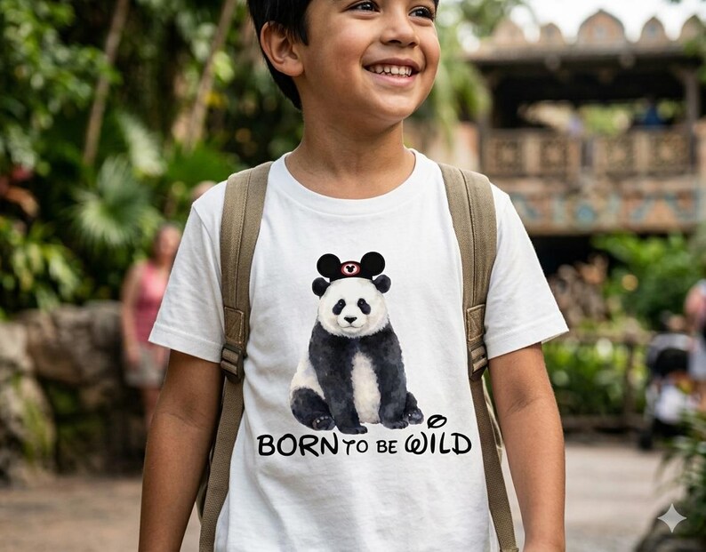 Kids Animal Kingdom Shirt | Born to Be Wild Tee | Disney Safari Outfit for Kids | Toddler & Boys Disney Trip Shirt image 2