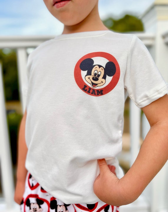 Disney Mickey Minnie Mouse T Shirt Old School Love Men's Cartoon