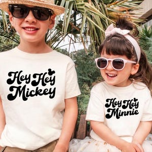Hey Mouse/Minnie Disney Family t-shirt, Adult /Kids Magic Kingdom Disney Tee, Adult Disney Tee , Disney Vacation Family Trip Tees