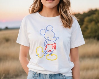 Tee-shirt Disney Mickey Sketch, t-shirt famille Mickey, t-shirt Disney Epcot adulte pour enfants, t-shirt Disney adulte, t-shirts voyage en famille vacances Disney