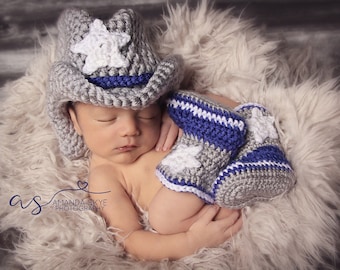 dallas cowboys newborn beanie