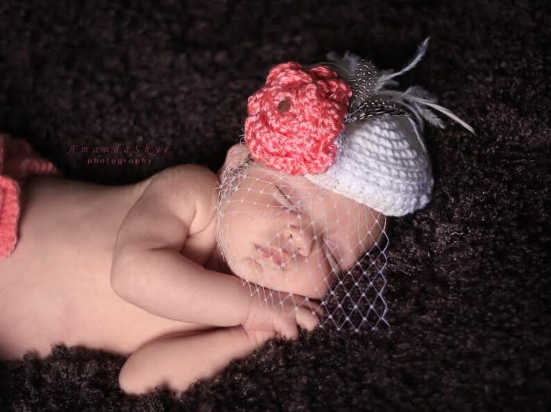 Glamour Girl Pillbox Baby Hat Photography Prop Etsy