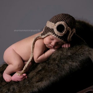 Aviator Baby Hats with &quot;Goggles&quot;