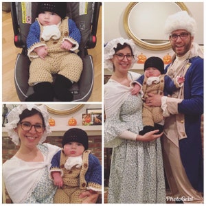 Alexander Hamilton/George Washington inspired Infant Halloween costume/photo prop image 4