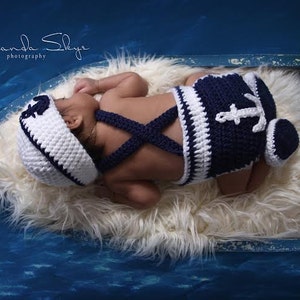 Sailor/Nautical Baby photo prop set