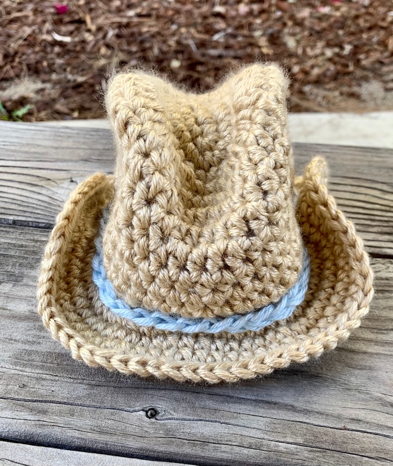 Cowboy Hat and Bootsinfantbaby blue and beige