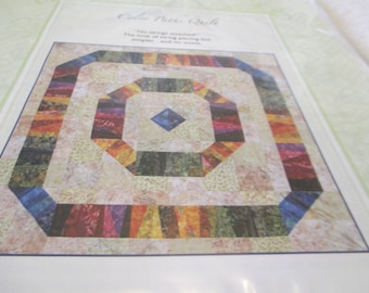 Quilt Pattern Seams and Dreams Color Paths Christmas  80" square