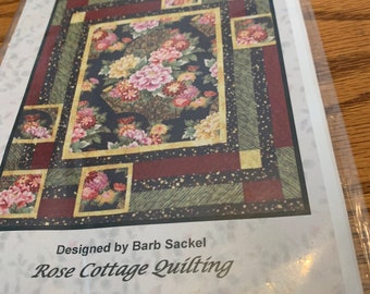 Quilt Pattern Trophy Case for a 34" x 34" Quilt by Barb Sackel of Rose Cottage Quilting