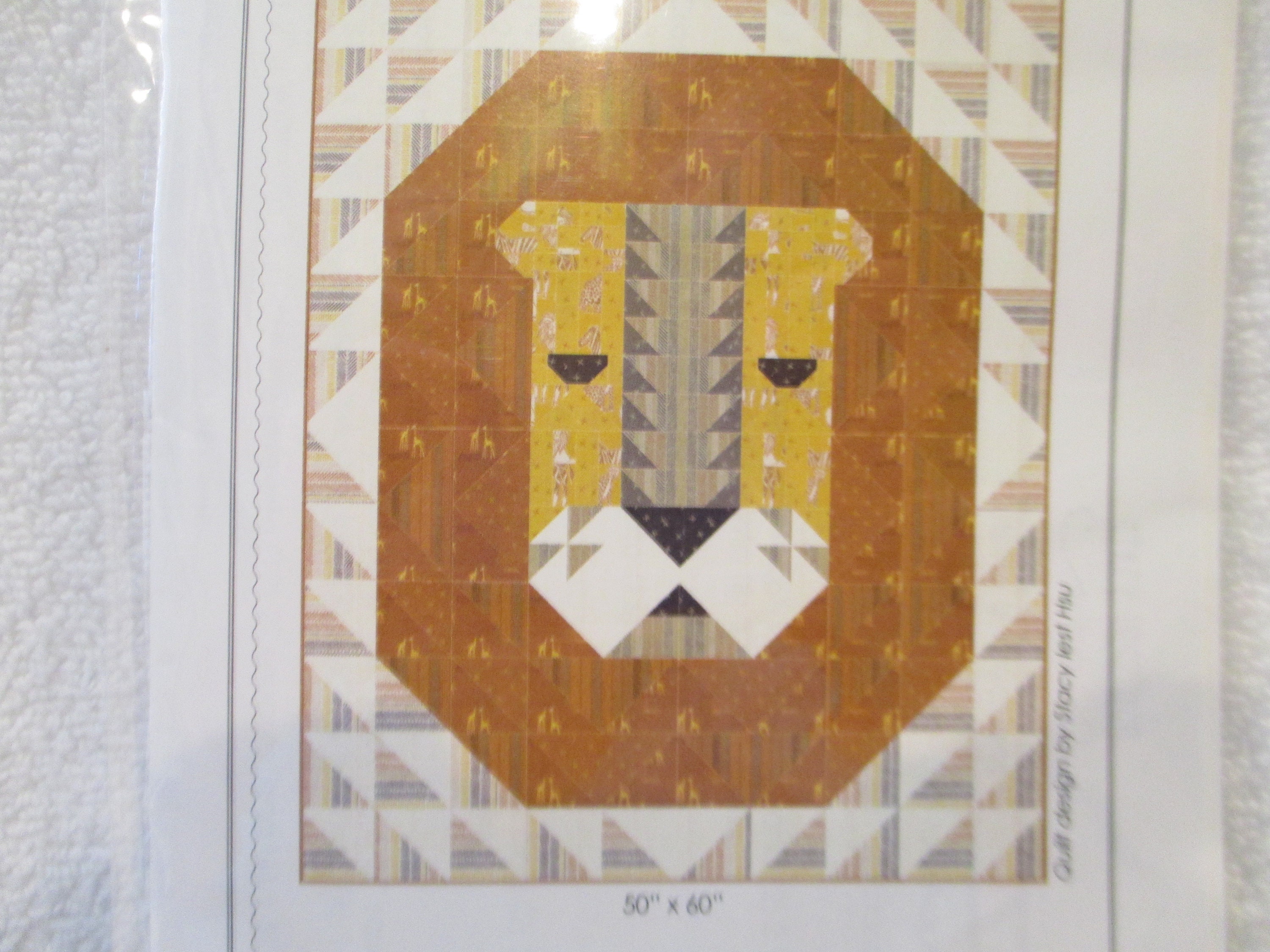 Quilt Pattern Lion's Head by Stacy Iest Hsu for Moda Etsy