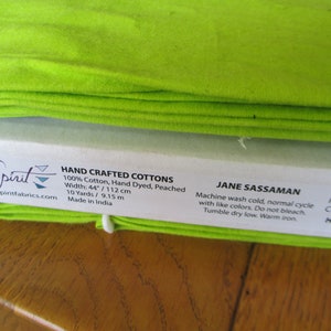 SALE Free Spirit Cotton Fabric in Peridot half yard CUT image 2