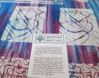 Northcott Banyan Batik Cotton Fabric Tapa Cloth half yard