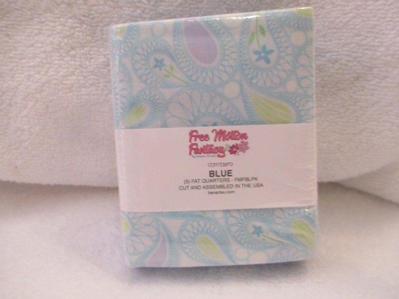 Fat Quarter Bundle Free Motion Fantasy by Amanda Murphy for Benartex 5 FQs