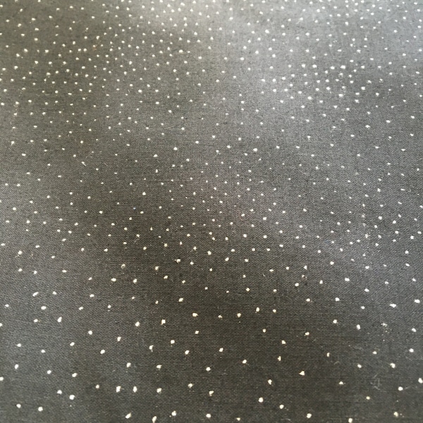 Clothworks Cotton Fabric Laurel Burch Basic Dot in black and white half yard