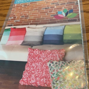 Pattern for Textured Pillows Braided or Pleated in 17&quot; x 2%&quot; or 17&quot; x17&quot; by Bernina