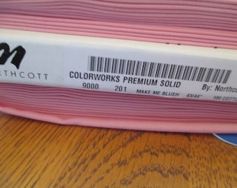 Northcott Cotton Fabric ColorWorks Premium 9000 in Make me Blush half yard solid color