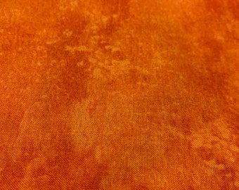 Northcott Cotton Fabric Toscana in Tango orange with blended colors half yard cut