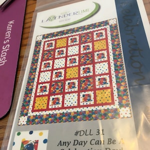 Quilt Pattern Lavender Lime Any Day Can Be...for a 63.5&quot; x 73&quot; Quilt easy