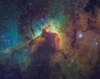 Cave Nebula Space Print, Astrophotography Wall Art
