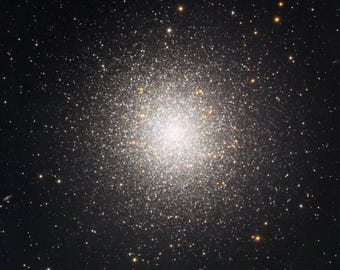 Hercules Star Cluster Space Print, Astrophotography Wall Art