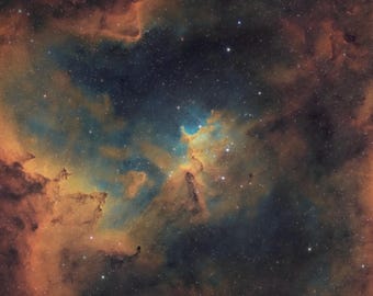 Melotte 15 Star Cluster Space Print, Astrophotography Wall Art