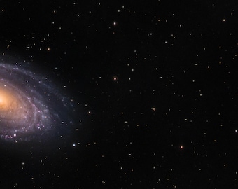 Bode's and Cigar Galaxies Space Print, Astrophotography Wall Art