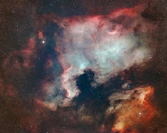 North America Nebula Space Print, Astrophotography Wall Art