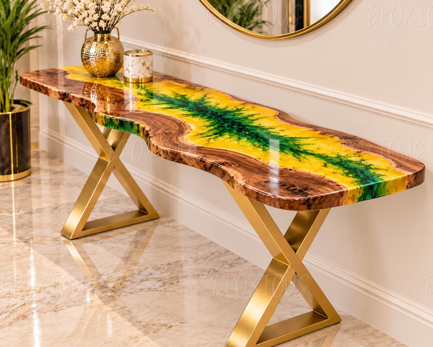 Resin Console Table - Etsy
