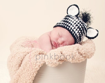 Newborn/Toddler Baby Zebra Hat