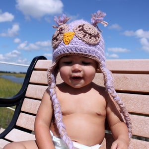 Newborn/Toddler Sleepy Owl Hat