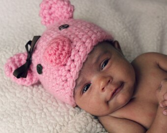 Recién Nacido/Niño Pequeño/Baby Piggy Hat #2014-A2