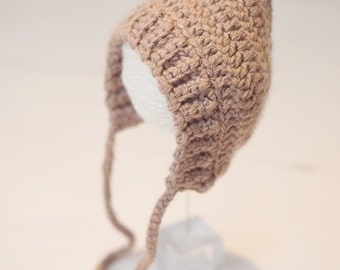 Newborn/Baby/Soft Chunky Pixie Bonnet #14F3A