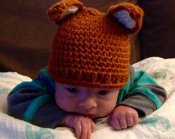 Baby Fox Baby/Toddler Hat #2016A3