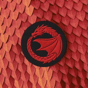 Fourth Wing Embroidered Signet Patch: Metallurgy / Metal Wielder | 3" Round Empyrean Halloween Costume Cosplay