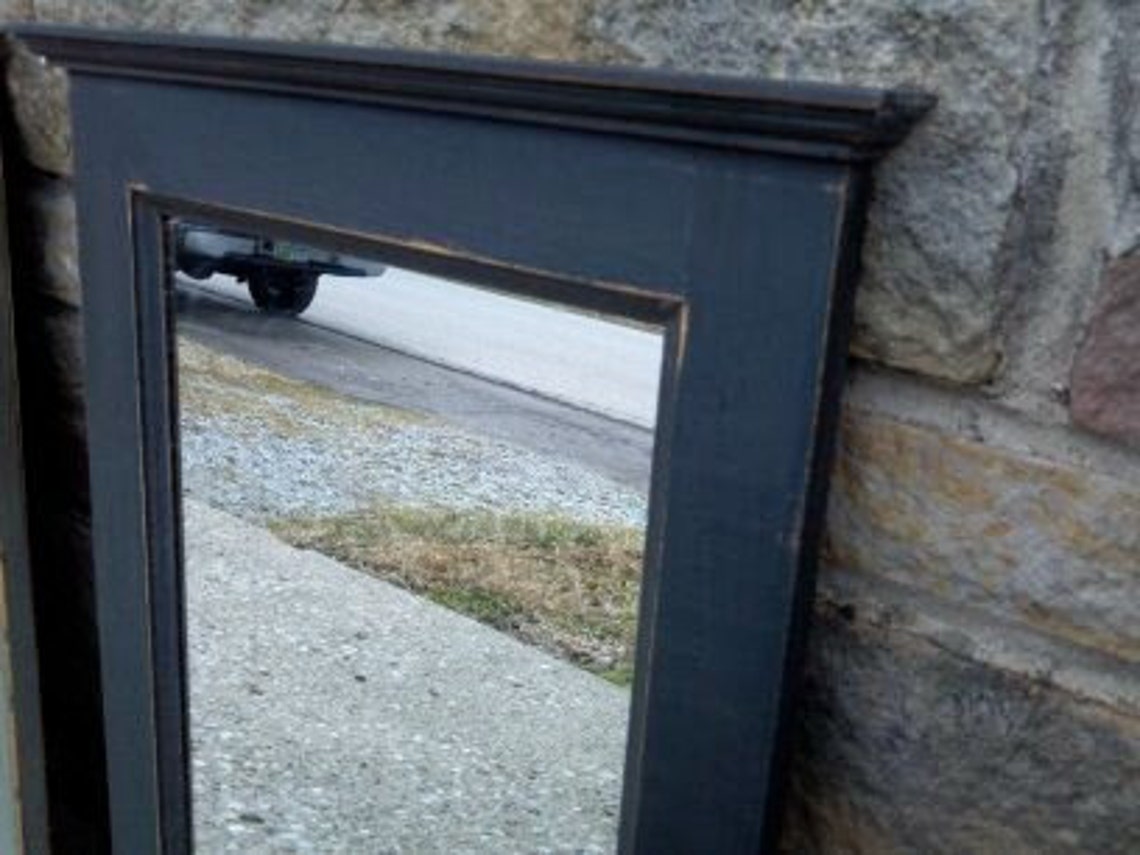 Handcrafted PRiMiTiVE Distressed Country Bath MIRROR /16 Etsy