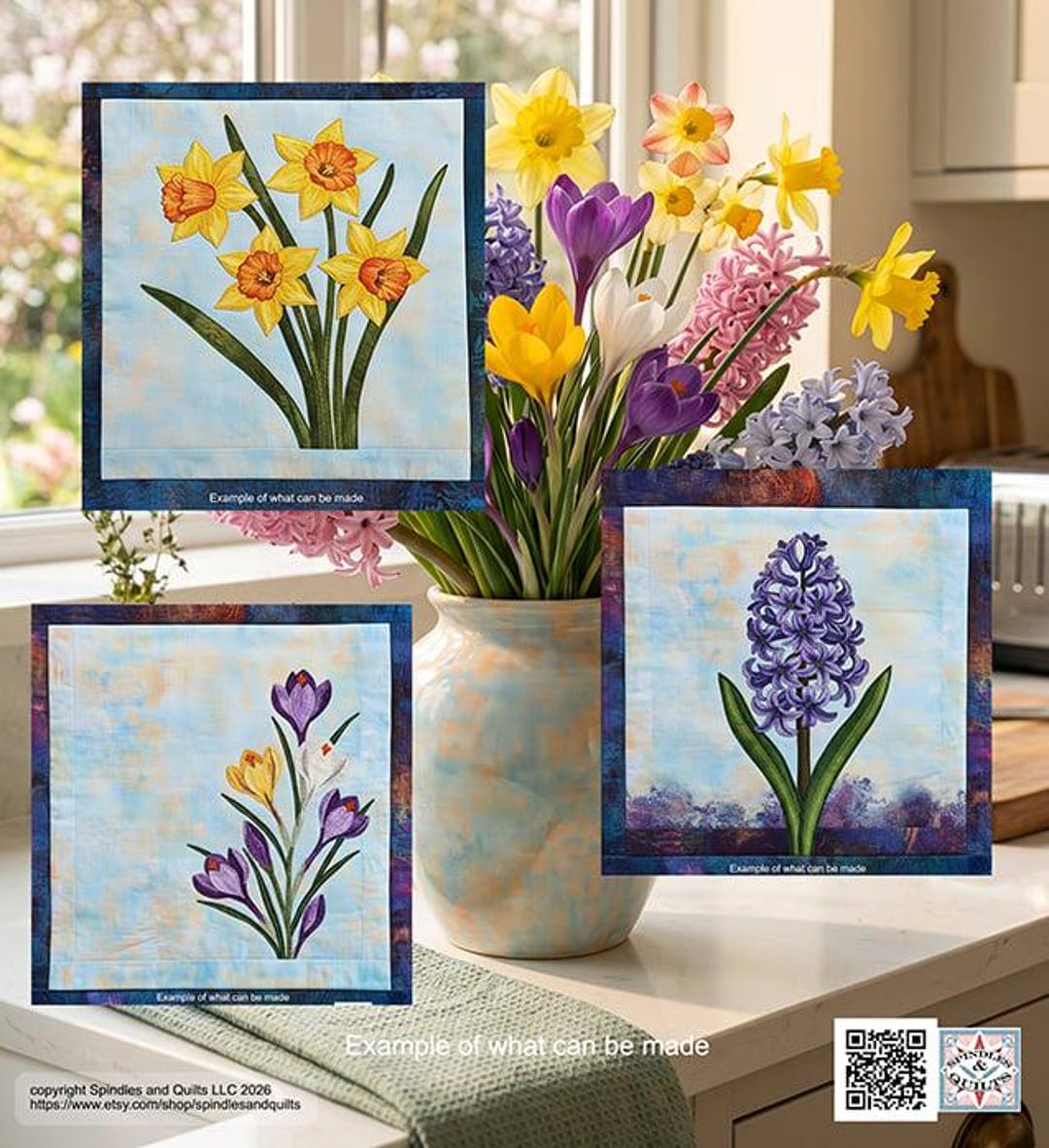 Spring Flowers Hyacinths Crocus Crocuses Daffodils Three PDF Bundle ...