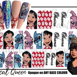 Disney Nail Art Mickey Mouse Theme Water Sticker Decals Cute Black and Red  Polka Dot 