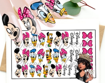 5 fabs Nail art Decal